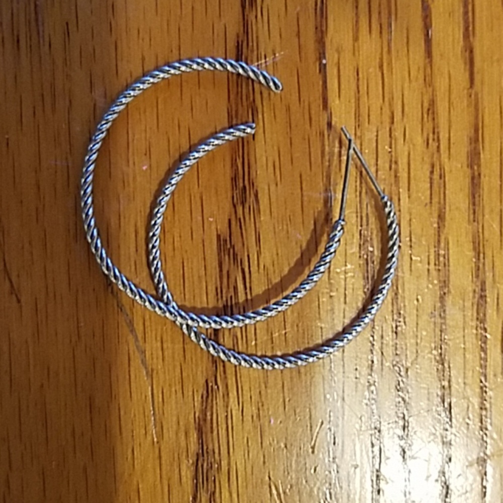 Timeless silver hoops